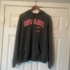 Ohio State Zip Front Hoodie
